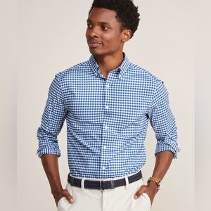 Vineyard Vines Blue and White Gingham Shirt